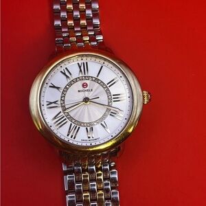 Michele Gold and Silver Women's Watch